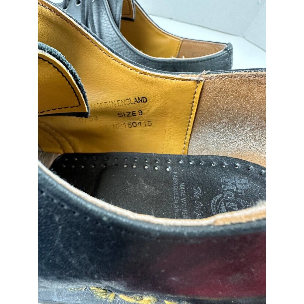 Dr. Martens Leather Round Toe Lace Up Oxford Dress Shoes Black 1A89 Men's Size 9 - Picture 7 of 12